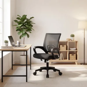 Ergonomic Swivel Home Office Chair Adjustable Lumbar Support